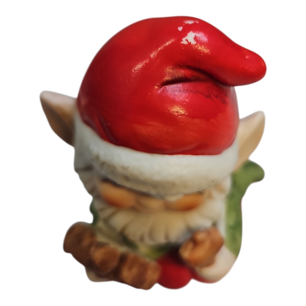 Homco Santa's Workshop Christmas Elf Figurines 5406 Vintage Set Of 2 - Picture 10 of 10